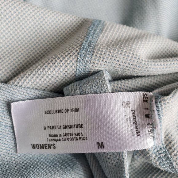 PATAGONIA Light Aqua Long Sleeve 1/2 Zip Pullover - Picture 6 of 6